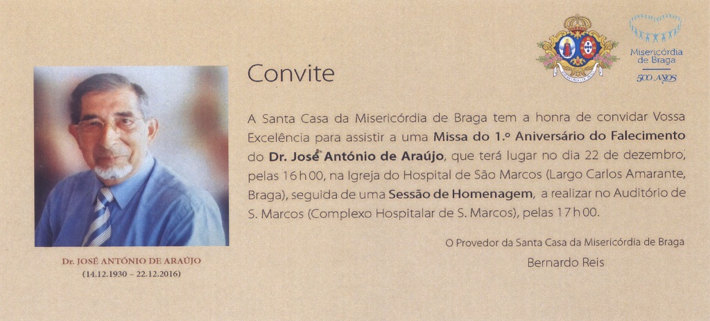 Convite Dr Araujo