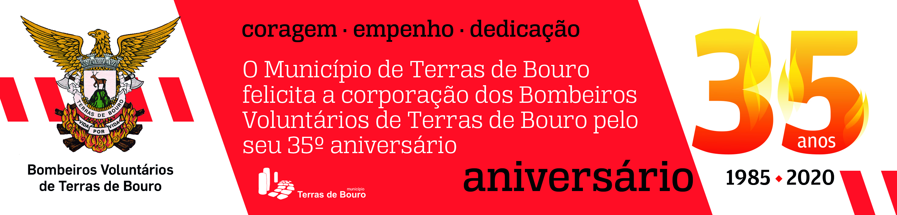 Publicação Rodapé 20x6cm Correio do Minho BVTB 35 Aniversário