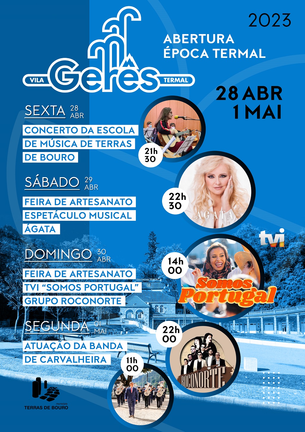 Cartaz Abertura da Época Termal 2023 Vila do Gerês