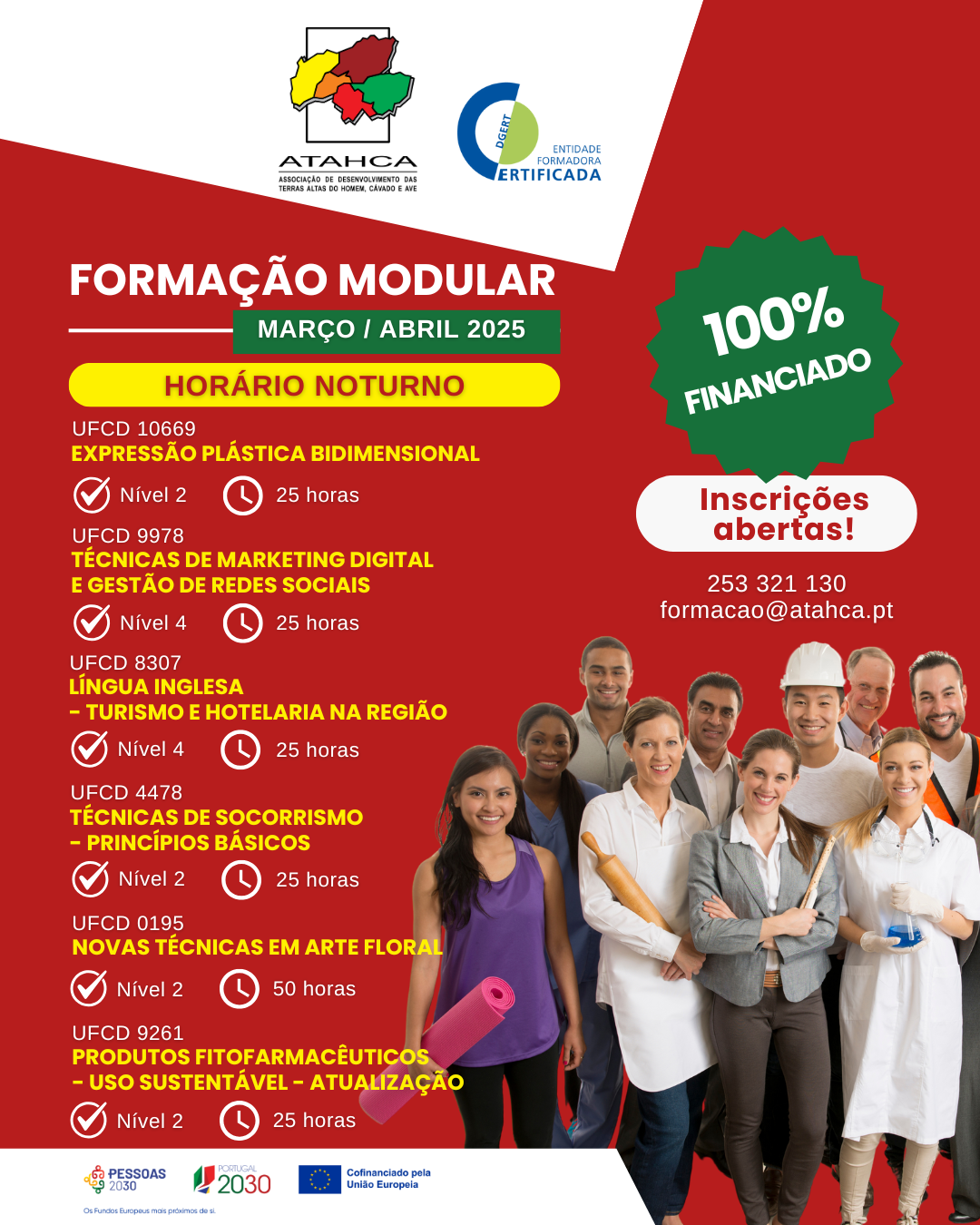 ATAHCA formações horário noturno